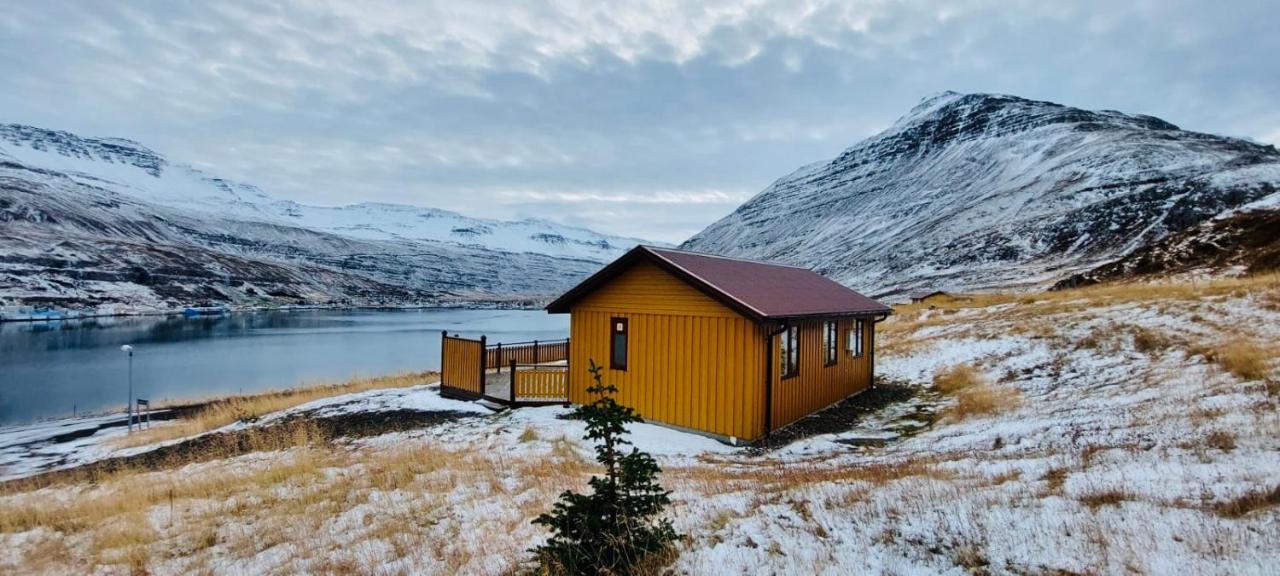 Langahlid Cottages & Hot Tubs Seyðisfjörður Exterior foto